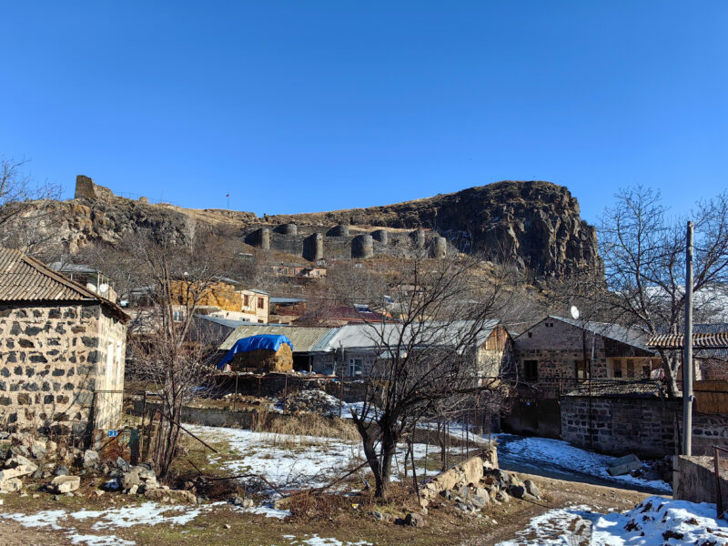 Армения. Крепость Бжни, общий вид на западную сторону
