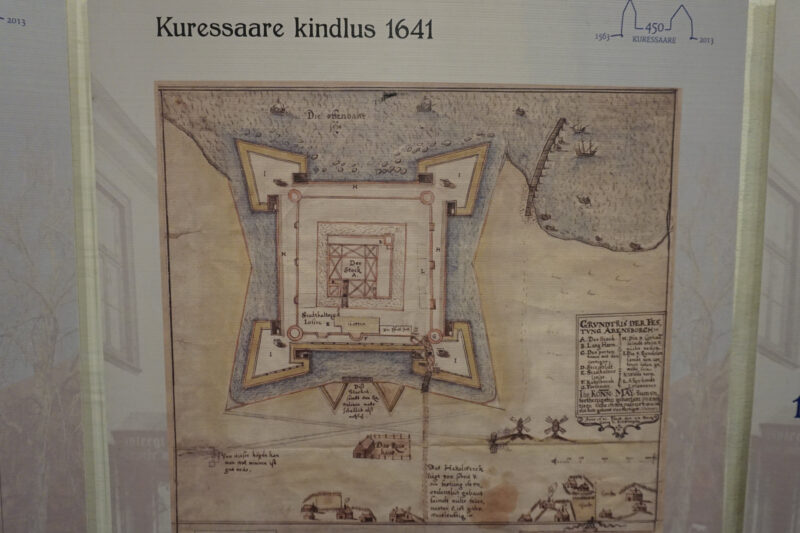 Куресааре. Крепость Аренсбург в 1641 году