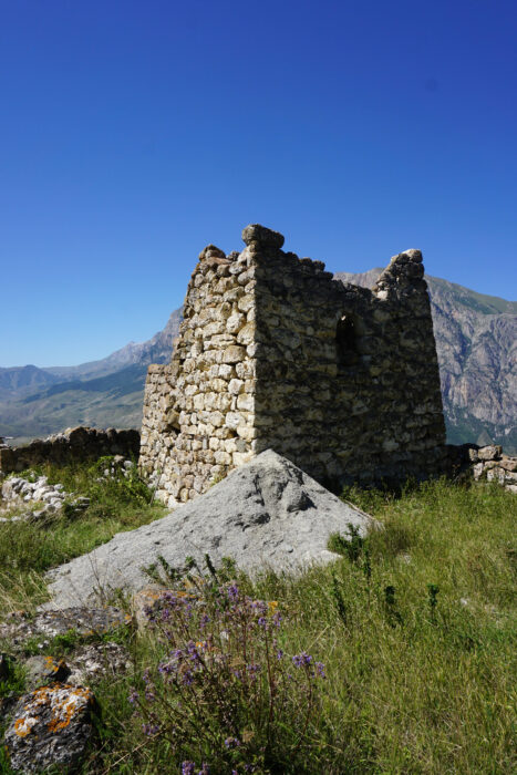 Северная Осетия. Урсдонское ущелье, селение Цамад,Башня Бицоевых